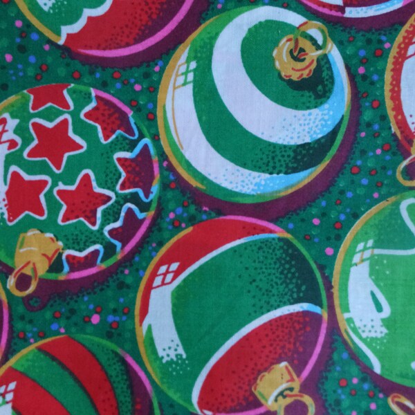 Vintage Christmas Ornaments katoenweefsel