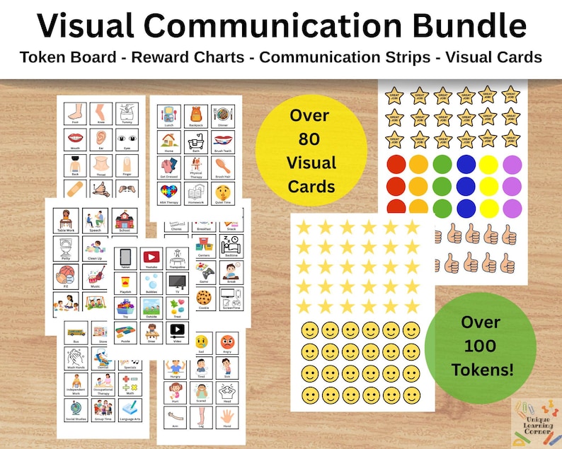First Then Board Visual Communication Toolkit W/ Cards: Token Reward ...