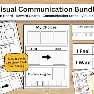 Kit di strumenti di comunicazione visiva First Then Board con carte: tabella delle ricompense, programma Now Next, scelta, attività, PECS/autismo, educazione speciale ABA