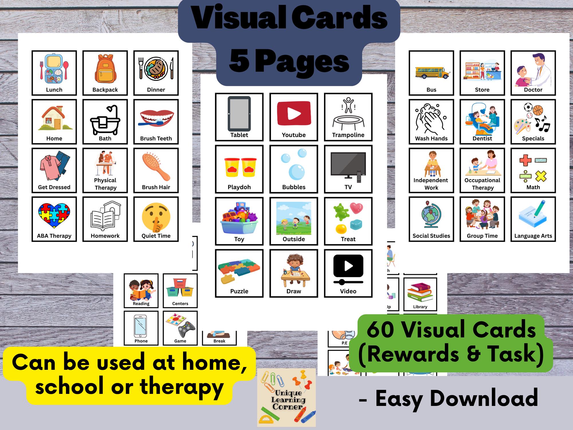 First Then Board Toolkit With Visual Cards Printable Visual Schedule ...