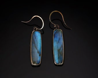 Blue Ribbon Earrings