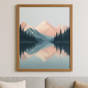 Art mural imprimable - Scène de montagne