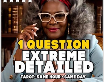 SAME HOUR 1 Question Tarot Reading, One Tarot Reading, 1 Question Tarot Reading, Fast Tarot Reading Accurate Psychic Insights, One Question