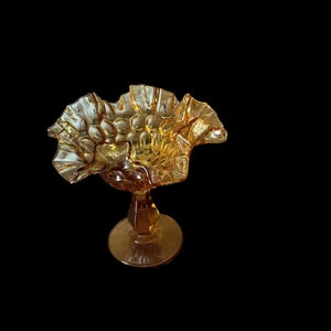 Fenton Amber Candy Dish
