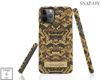 iPhone 15 Case | Snake Skin iPhone 15 14 13 12 11 X XR XS SE Pro Plus Pro Max Mini Case | Personalized iPhone Case | Initial iPhone Case