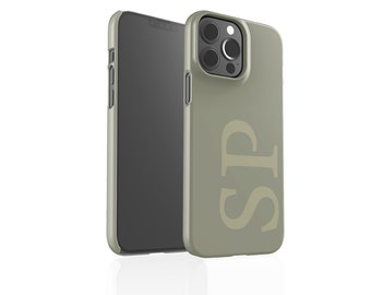 iPhone 15 Case | Olive Initial iPhone 15 14 13 12 11 X XR XS SE Pro Plus Pro Max Mini Case | Personalized iPhone Case | Initial iPhone Case