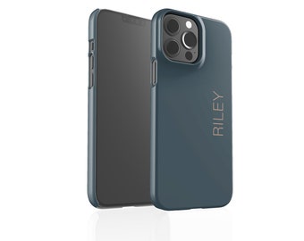 iPhone 15 Case | Lake Blue iPhone 15 14 13 12 11 X XR XS SE Pro Plus Pro Max Mini Case | Personalized iPhone Case | Initial iPhone Case
