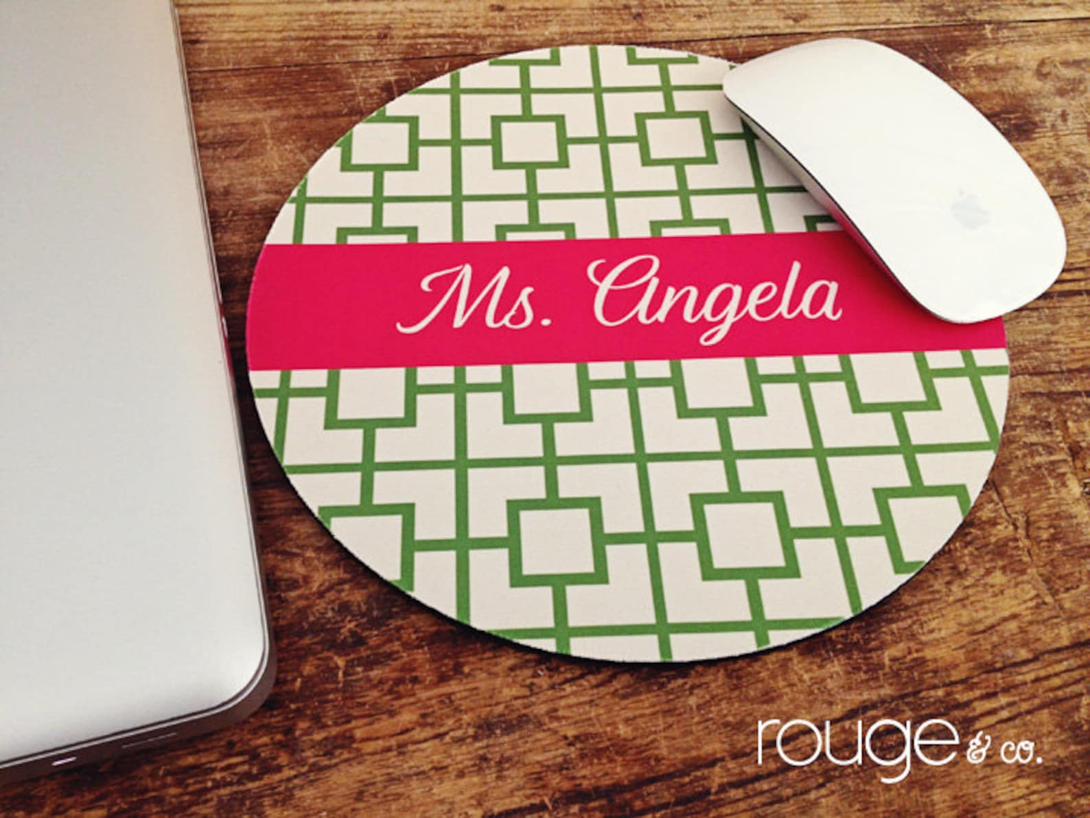 Personalized Mouse Pad Custom Name Mouse Pad Squares Reverse Etsy