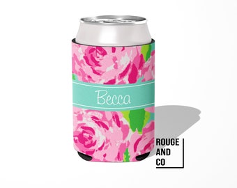 Personalized can cooler, beer hugger, slim can insulator: IMPRESSIONS tailgate, birthday, graduation, bachelorette, girls trip, wedding