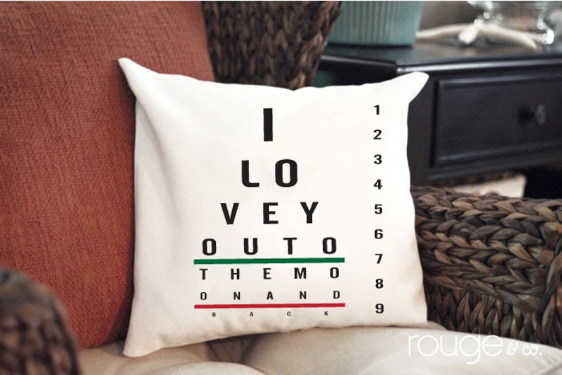 I Love You To The Moon And Back Eye Chart