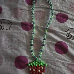 Strawberry Kandi Rave Necklace