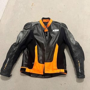 New KTM Motorbike Racing Leather Jacket Cowhide Leather Racing Gear