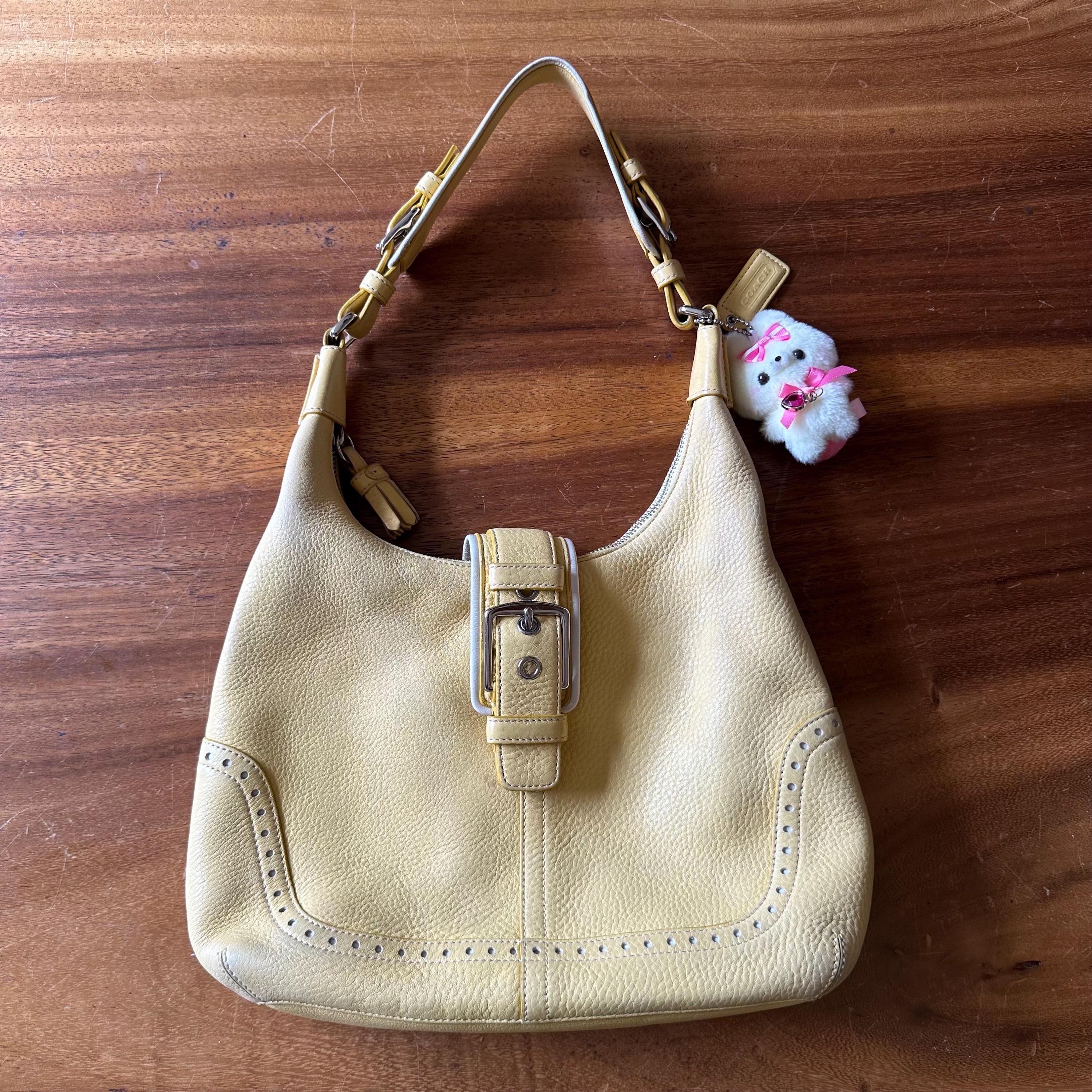 Vintage Coach Hamptons Soho Leather Shoulder Bag 5054 With