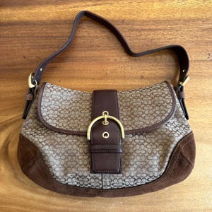 Coach Soho signature brown bag Y2K