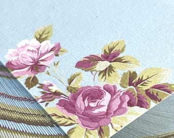 Roses Shabby Chic Spiral Notepad, Desk Accessories , Office Gift, Teacher Gift ,Unused vintage
