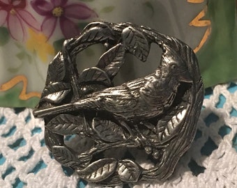 Bird in Branch Brooch