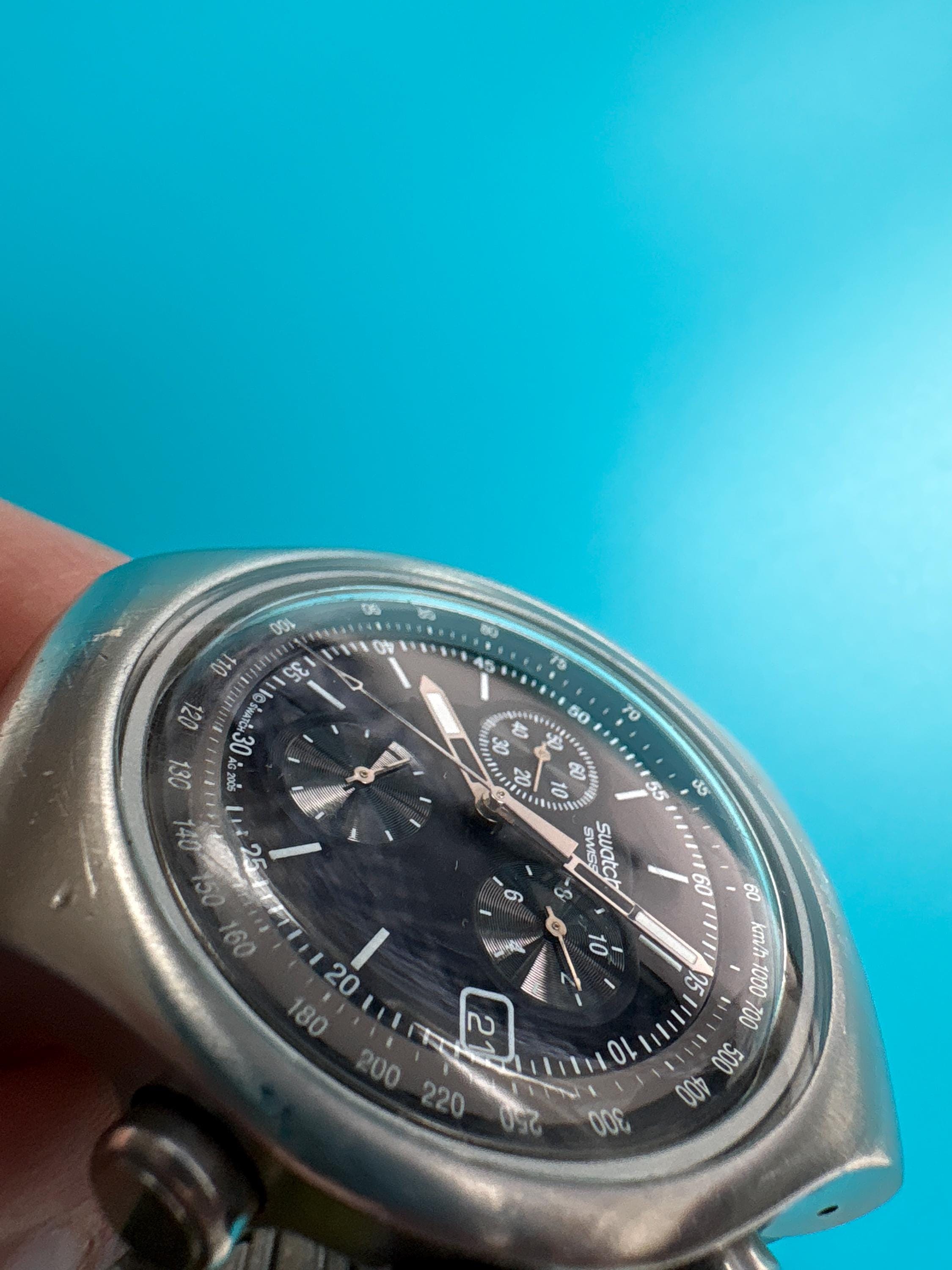Swatch THE MOONSCOPE | Irony the Chrono (YOS400G) | 47mm - Etsy Canada