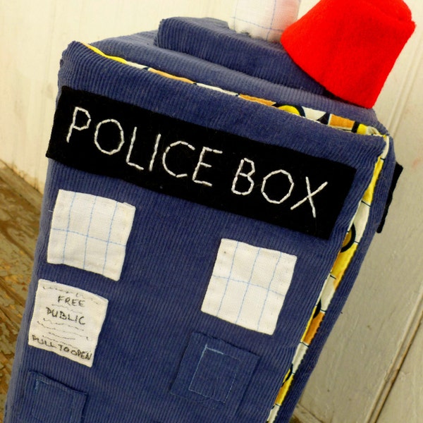 Huggable Tardis and Tiny Fez