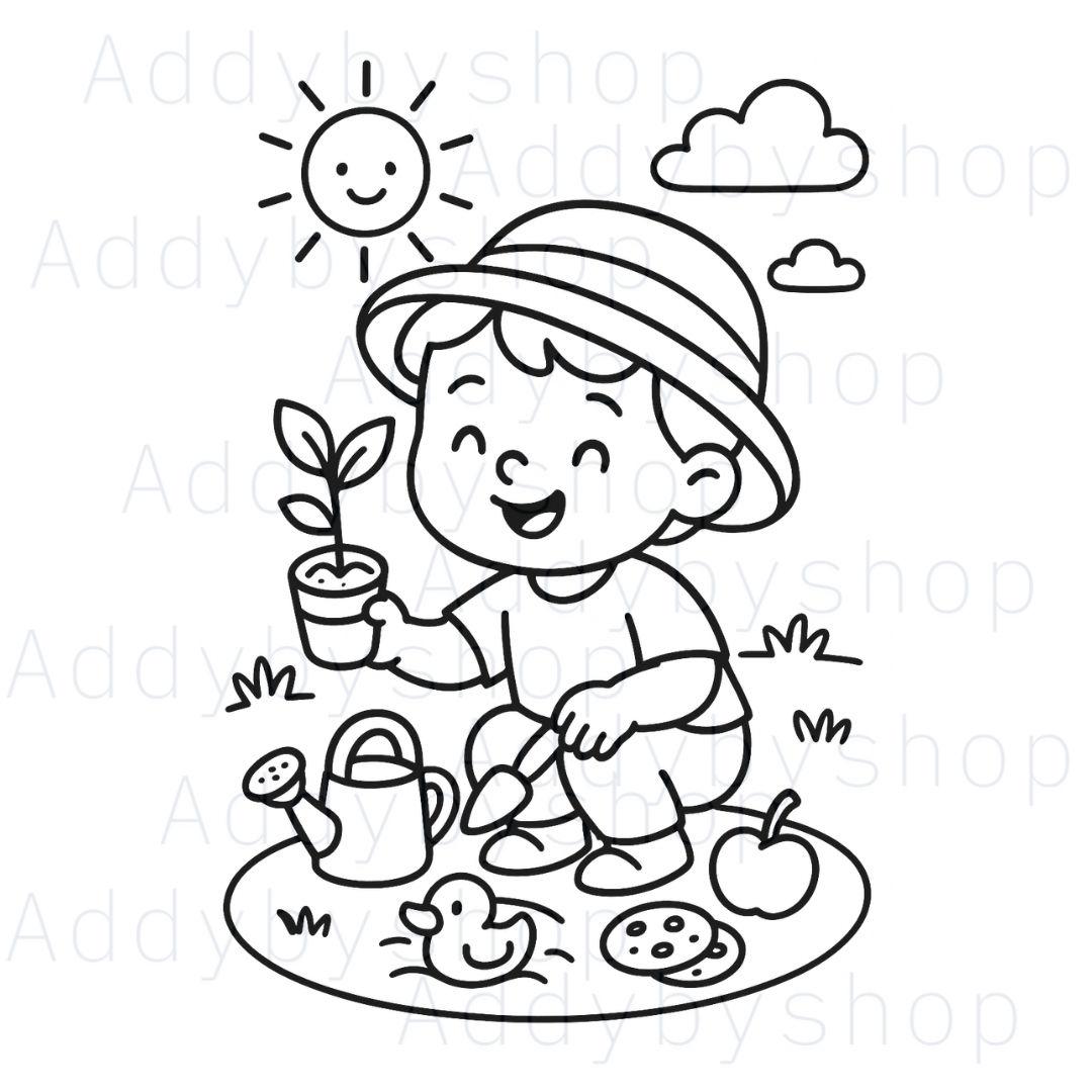 Toddler Daily Routine Coloring Pages: Kids Activities (PDF Download) - Etsy