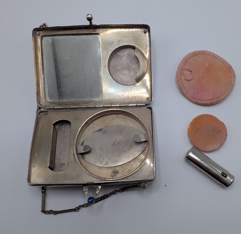 Vintage Art Deco Marcel Franck Le Kid Vanity Case, Lipstick & Perfume Atomiser Camera