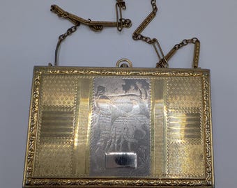 Rare Antique Vintage Art Deco Minaudiere Compact