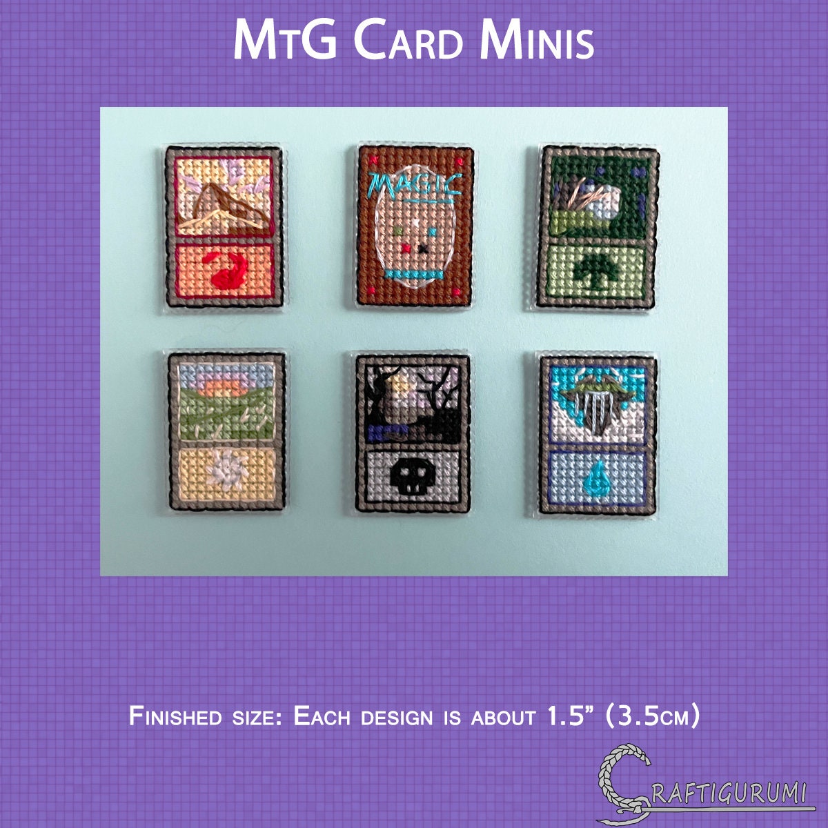 MtG Card Minis - Cross Stitch Pattern