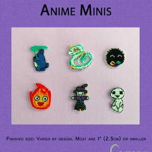 Anime Minis - Cross Stitch Pattern