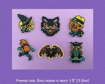 Vintage Halloween Minis - Cross Stitch Pattern