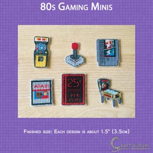 80s Gaming Minis - Cross Stitch Pattern