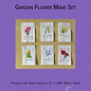 Garden Flowers Minis - Cross Stitch Pattern