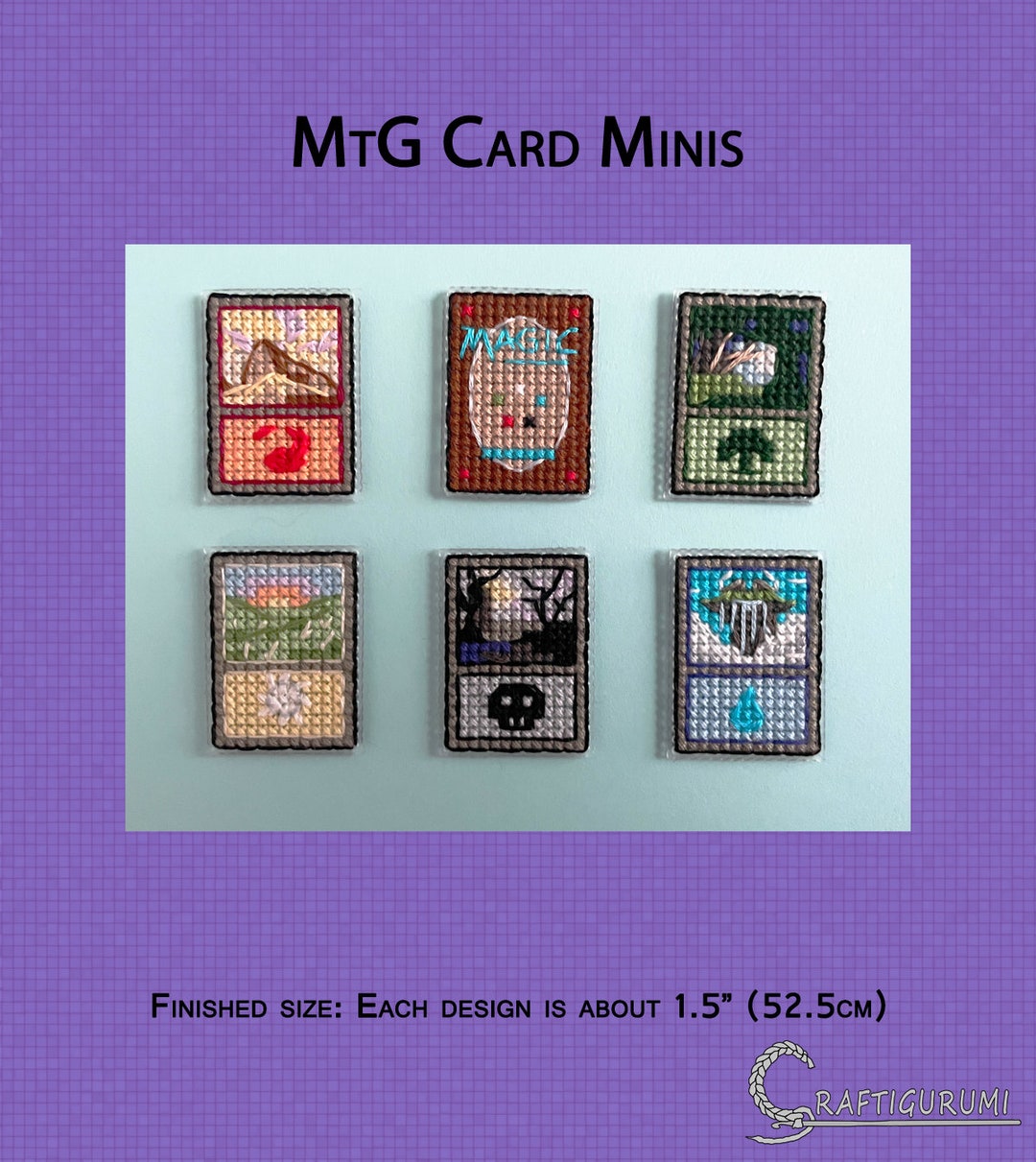 Mtg Card Minis Cross Stitch Pattern Etsy