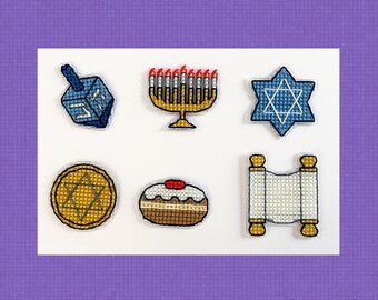 Hanukkah Minis - Cross Stitch Pattern