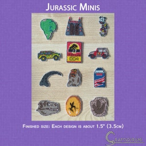 Jurassic Minis - Cross Stitch Pattern