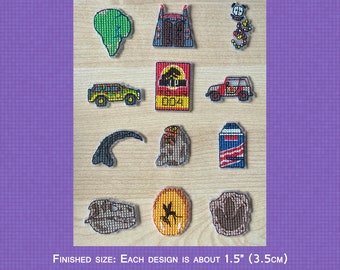 Jurassic Minis - Cross Stitch Pattern