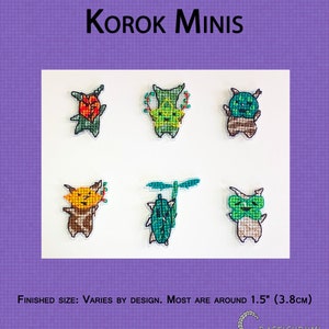 Zelda: Korok Minis - Cross Stitch Pattern