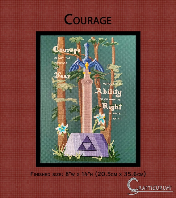 Courage Cross Stitch Pattern Etsy