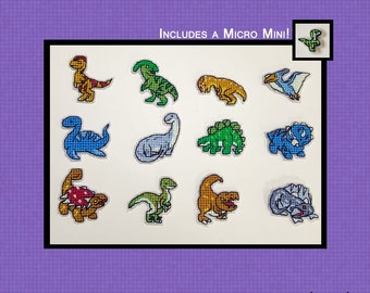 Dinosaur Minis - Cross Stitch Pattern