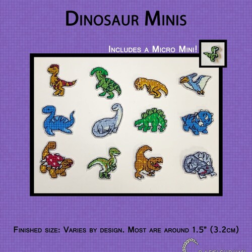 Dinosaur Alphabet Sampler Cross Stitch Chart PDF CHART Etsy