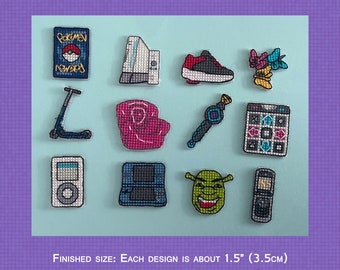 2000s Nostalgia Minis Set - Cross Stitch Pattern