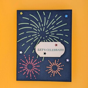 Feuerwerk Karte – Handgestempelte Grußkarte von Stampin' Up!