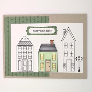 Cartão New Home – Cartão de felicitações carimbado à mão, Stampin' Up!