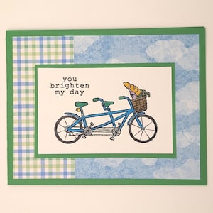 Carte Vous illuminez ma journée : carte de voeux estampée à la main, Stampin' Up !