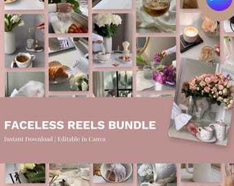 Más de 350 plantillas de reels sin rostro: videos editables de Canva para redes sociales (descarga digital)