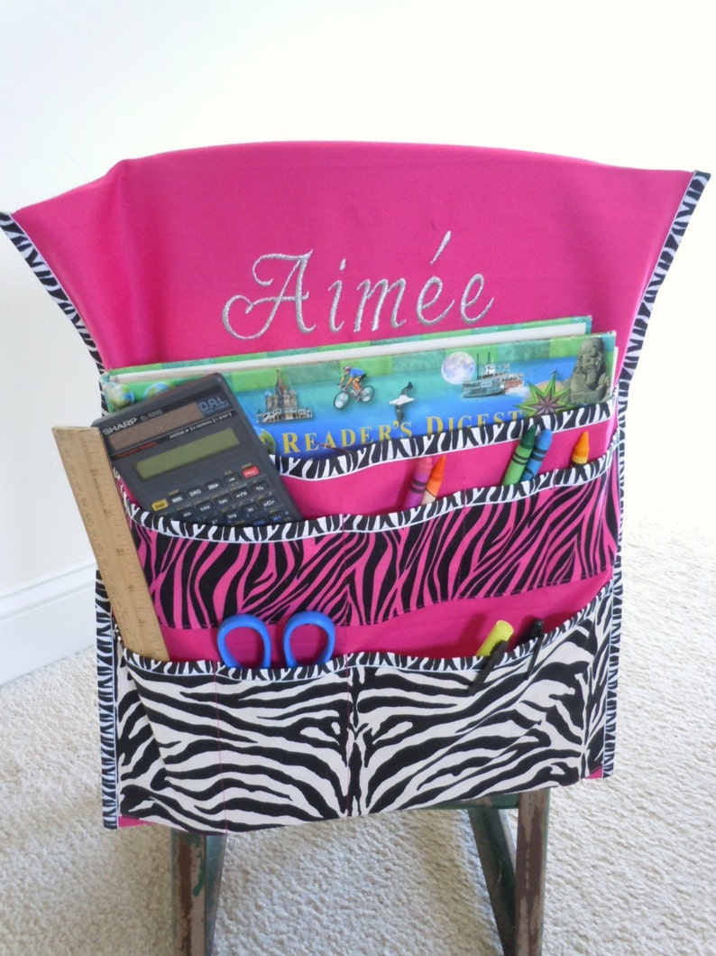 Pink Zebra Deluxe Seat Sack With Monogramming Etsy
