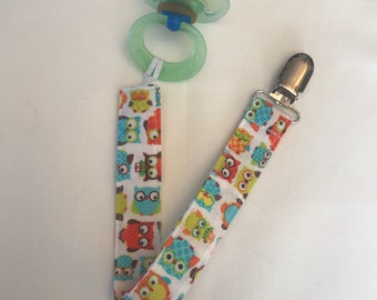 Owls Pacifier Clip