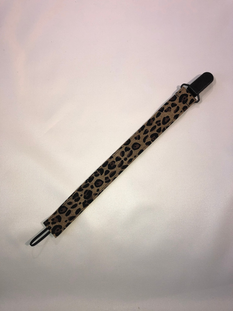 Cheetah Pacifier Clip | Etsy