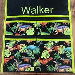 Dinos Deluxe Seat Pocket with Personalization
