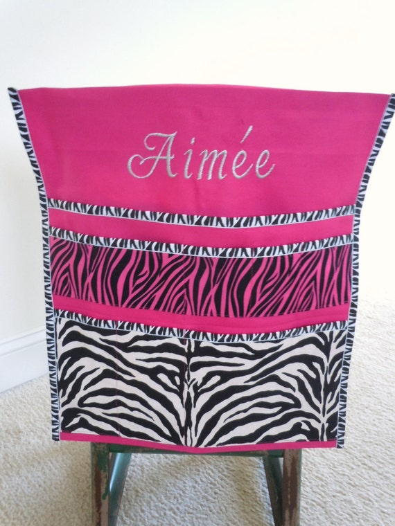 Pink Zebra Deluxe Seat Sack With Monogramming Etsy