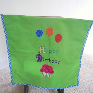 Happy Birthday Chair Cover