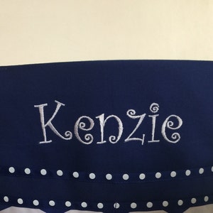 Monogramming for Seat Pockets